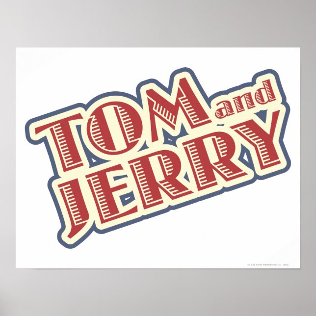 Tom och Jerry Logotyp Poster (Framsidan)