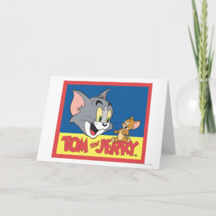 Tom och Jerry logotyplägenhet Kort