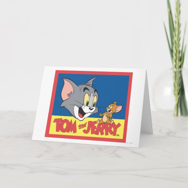 Tom och Jerry logotyplägenhet Kort (Framsida)
