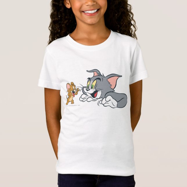 Tom och Jerry Make Ansikte T Shirt (Framsida)