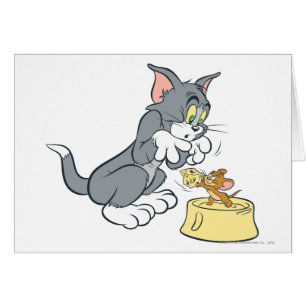 Tom och Jerry matar katten Hälsningskort