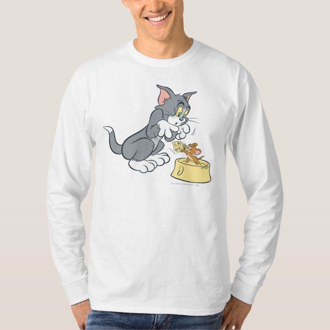 Tom och Jerry Matar katten T-shirt (Framsida)