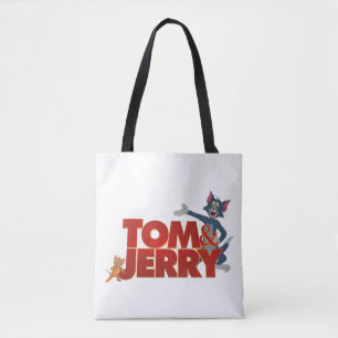 Tom och Jerry med Logotyp Tygkasse