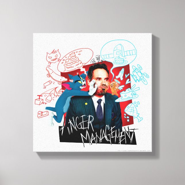 Tom och Jerry med terrorism - Ilskhantering Canvastryck (Framsida)