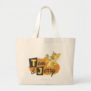 Tom och Jerry Mouse i Tass Logotyp Jumbo Tygkasse