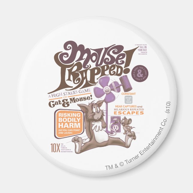 Tom och Jerry Mouse Trapped Magnet (Framsidan)