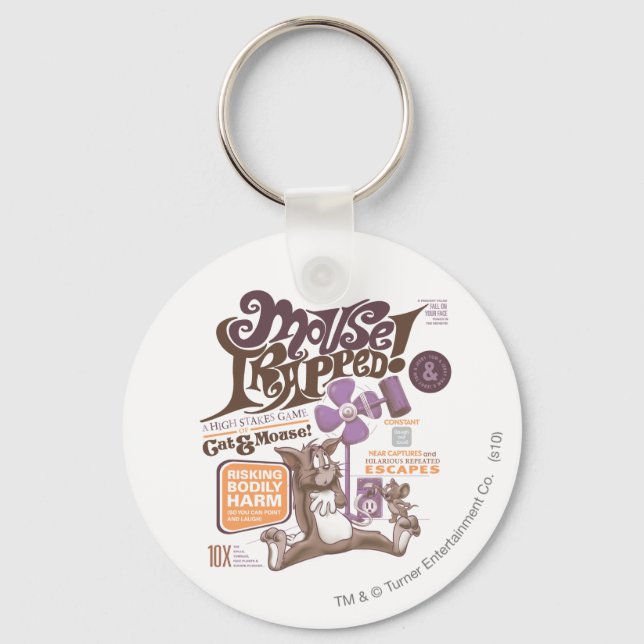 Tom och Jerry Mouse Trapped Nyckelring (Framsida)