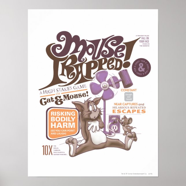 Tom och Jerry Mouse Trapped Poster (Framsidan)