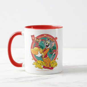 Tom och Jerry New Years Red Kuvert Mugg