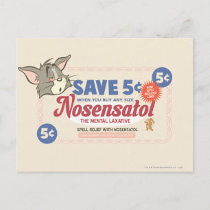 Tom och Jerry Nosensatol Coupon Vykort