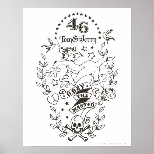 Tom och Jerry Obey Master 1 Poster (Framsidan)