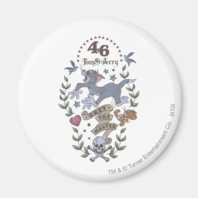 Tom och Jerry Obey Master 2 Magnet (Framsidan)