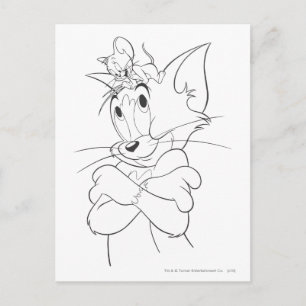 Tom och Jerry On Head Vykort