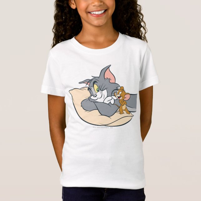 Tom och Jerry On Pillow Tee (Framsida)