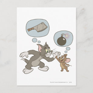 Tom och Jerry ondskatankar Vykort