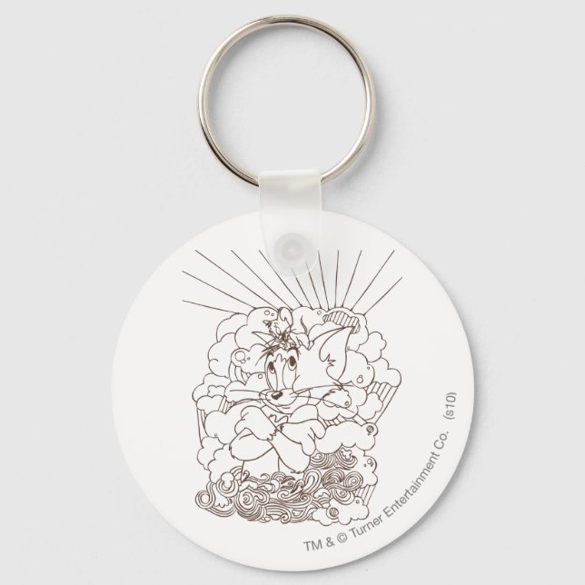 Tom och Jerry Outline Nyckelring (Framsida)