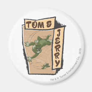 Tom och Jerry på en solbränd soffa Magnet