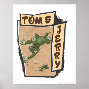 Tom och Jerry på en Tan Couch Poster