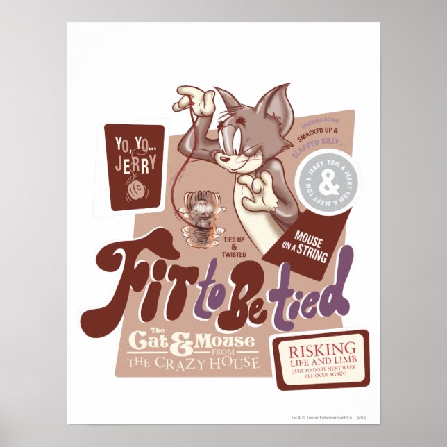 Tom och Jerry passande att vara bundna Poster (Framsidan)