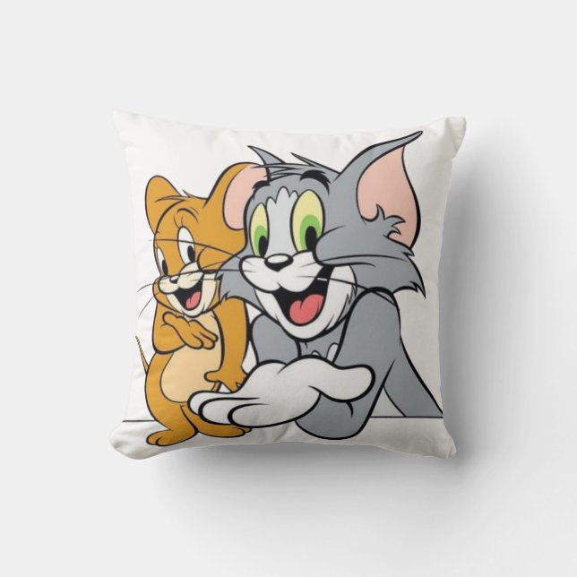 Tom och Jerry Pillow Fodral Kudde (Framsida)