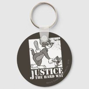 Tom och Jerry rättvisa det hårt långt Nyckelring