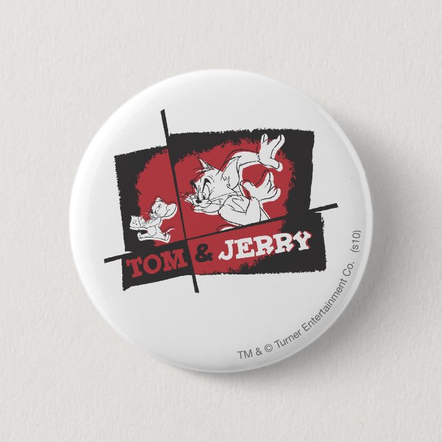 Tom och Jerry Red and Black Knapp (Framsida)