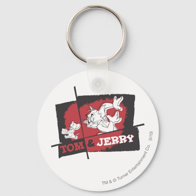 Tom och Jerry Red and Black Nyckelring (Framsida)