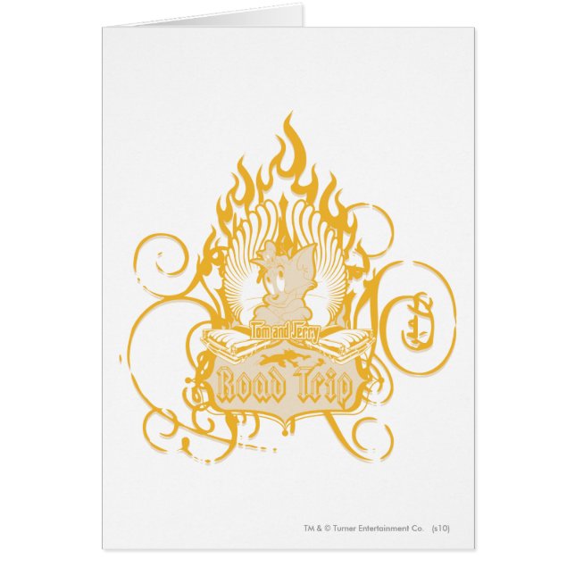 Tom och Jerry Road Resa Hälsningskort (Framsidan)
