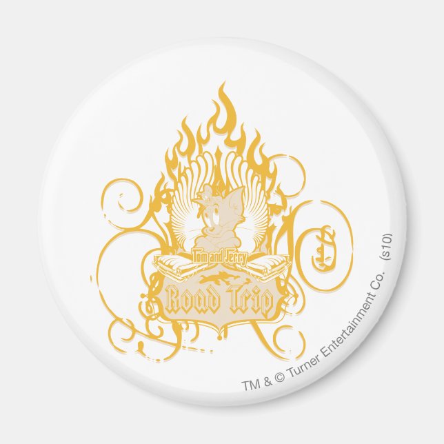 Tom och Jerry Road Resa Magnet (Framsidan)