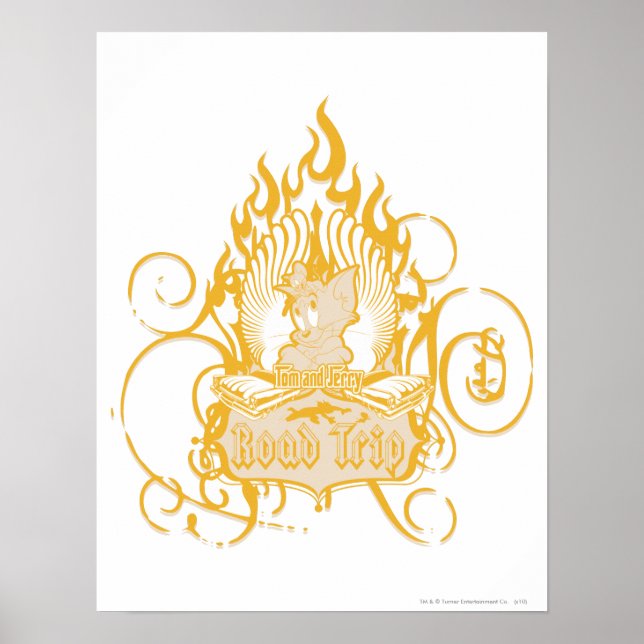 Tom och Jerry Road Resa Poster (Framsidan)