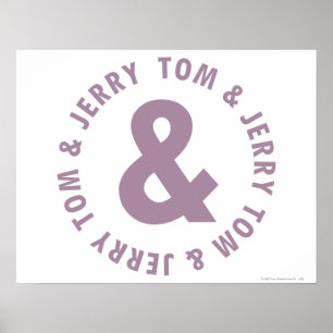 Tom och Jerry Round Logotyp 10 Poster