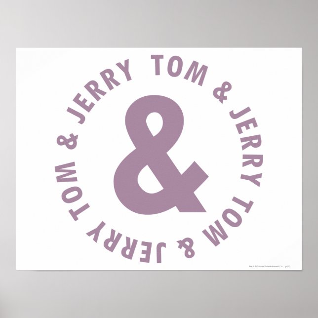 Tom och Jerry Round Logotyp 10 Poster (Framsidan)