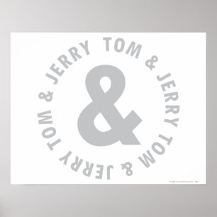 Tom och Jerry Round Logotyp 2 Poster