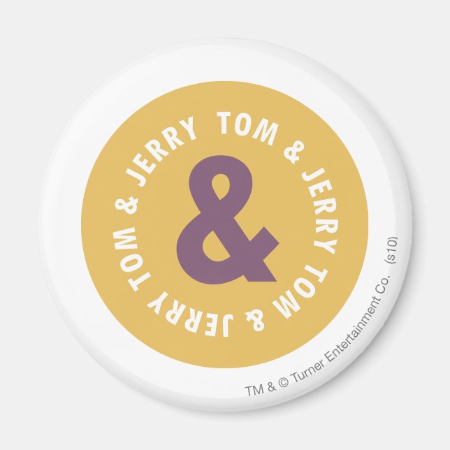 Tom och Jerry Round Logotyp 3 Magnet (Framsidan)