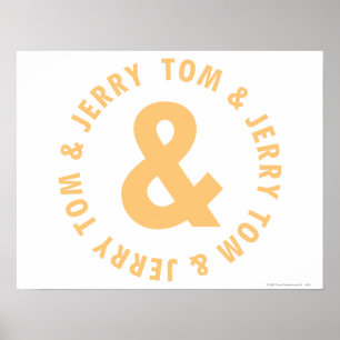 Tom och Jerry Round Logotyp 6 Poster