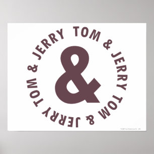 Tom och Jerry Round Logotyp 8 Poster