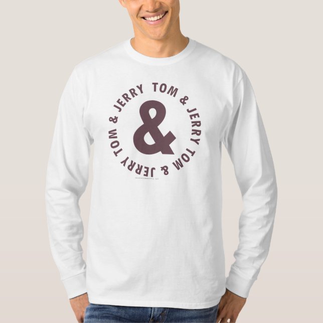 Tom och Jerry Round Logotyp 8 T-shirt (Framsida)