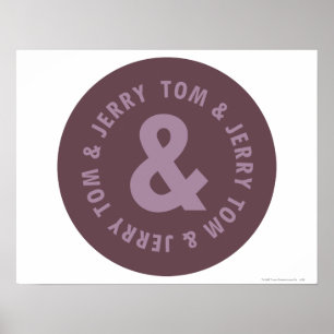 Tom och Jerry Round Logotyp 9 Poster