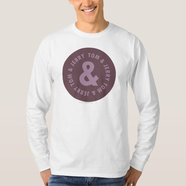 Tom och Jerry Round Logotyp 9 T-shirt (Framsida)