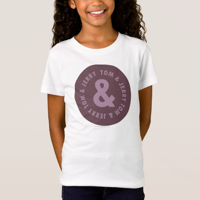 Tom och Jerry Round Logotyp 9 Tee (Framsida)