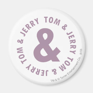 Tom och Jerry rundalogotyp 10 Magnet