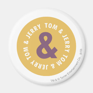 Tom och Jerry rundalogotyp 3 Magnet