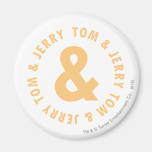 Tom och Jerry rundalogotyp 6 Magnet
