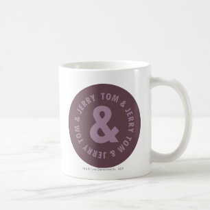Tom och Jerry rundalogotyp 9 Kaffemugg