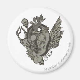 Tom och Jerry Skull Magnet