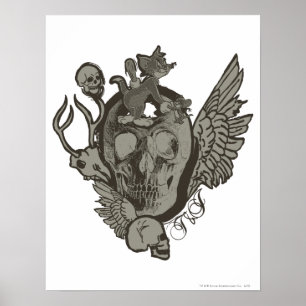 Tom och Jerry Skull Poster