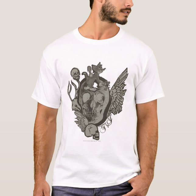 Tom och Jerry Skull Tee (Framsida)