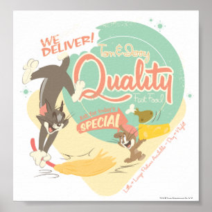 Tom och Jerry snabbmataffisch Poster