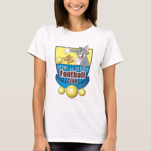 Tom och Jerry Soccer (Fotboll) 5 Tee Shirt (Framsida)