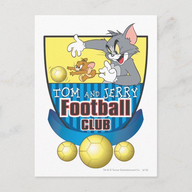 Tom och Jerry Soccer (Fotboll) 5 Vykort (Framsida)